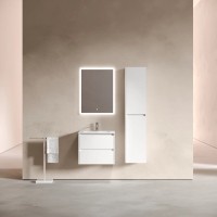 Тумба подвесная SANCOS Libra 690х450х500, c двумя ящиками оснащенными доводчиками, белый глянец , арт. LB70W