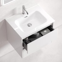 Тумба подвесная SANCOS Libra 690х450х500, c двумя ящиками оснащенными доводчиками, белый глянец , арт. LB70W