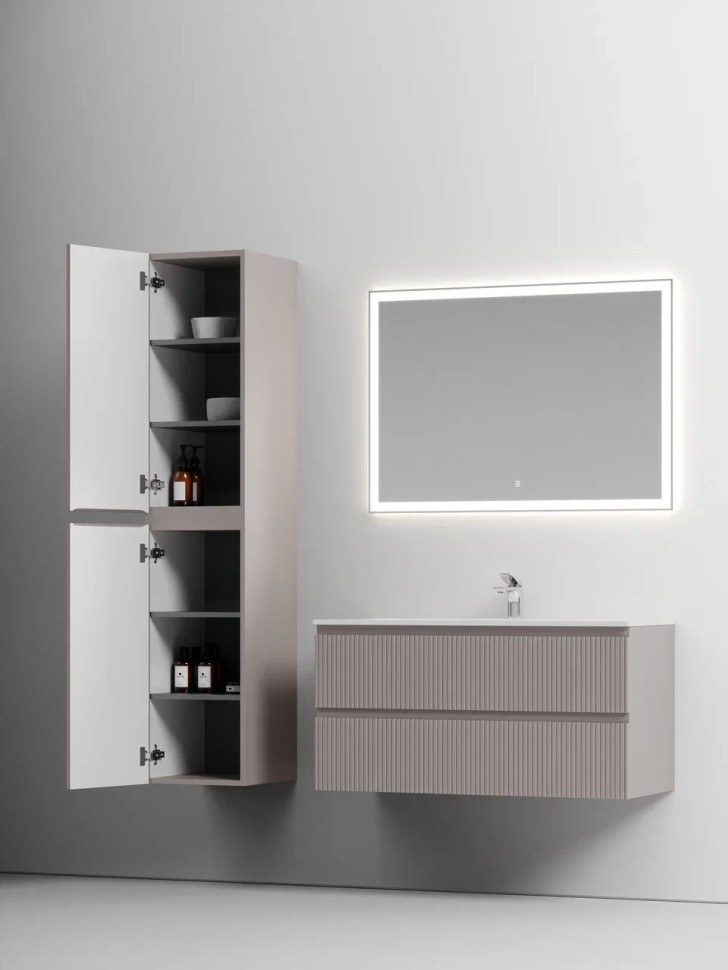 Шкаф-пенал SANCOS Snob T подвесной Doha Soft, 350х350х1650 мм, арт. PSNT35SM