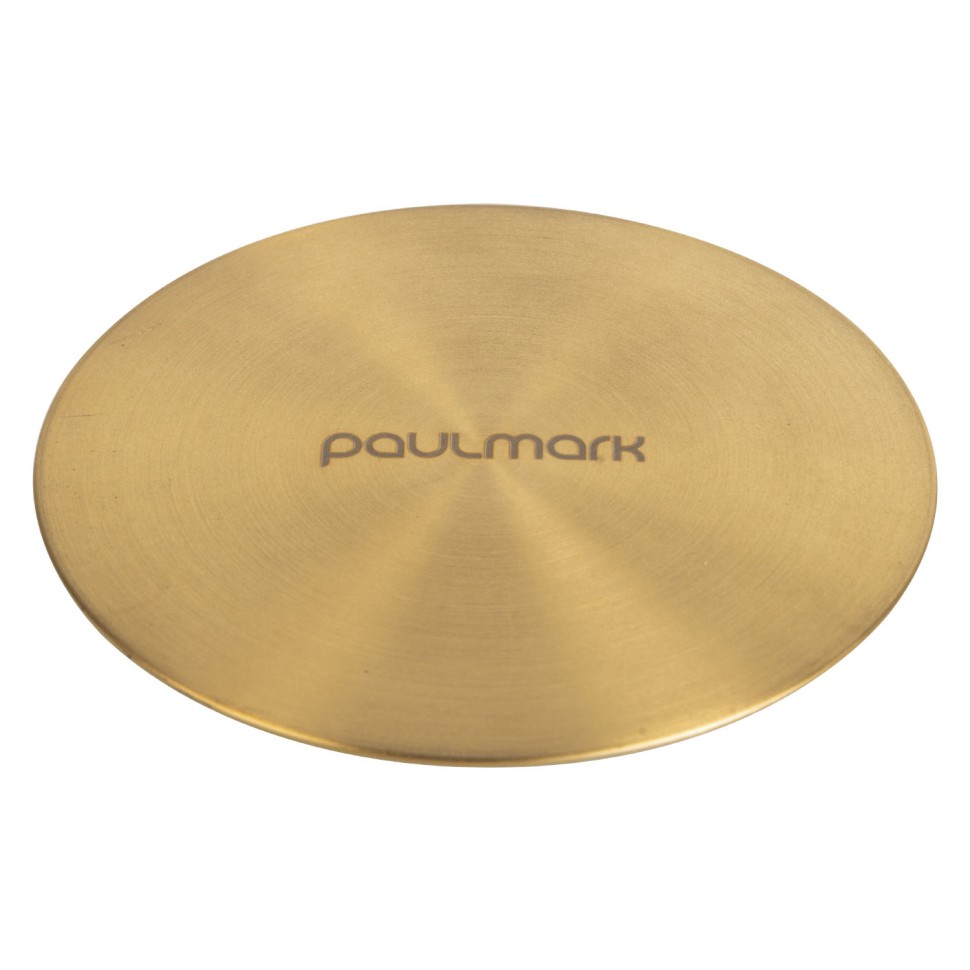 Декоративный элемент для сифона, PM116-BG, брашированное золото, Paulmark