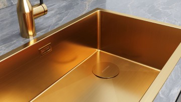 Декоративный элемент для сифона, PM116-BG, брашированное золото, Paulmark
