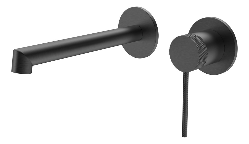 Смеситель для раковины Rim VBFW-2RM1GM встраиваемый однорычажный, вороненая сталь