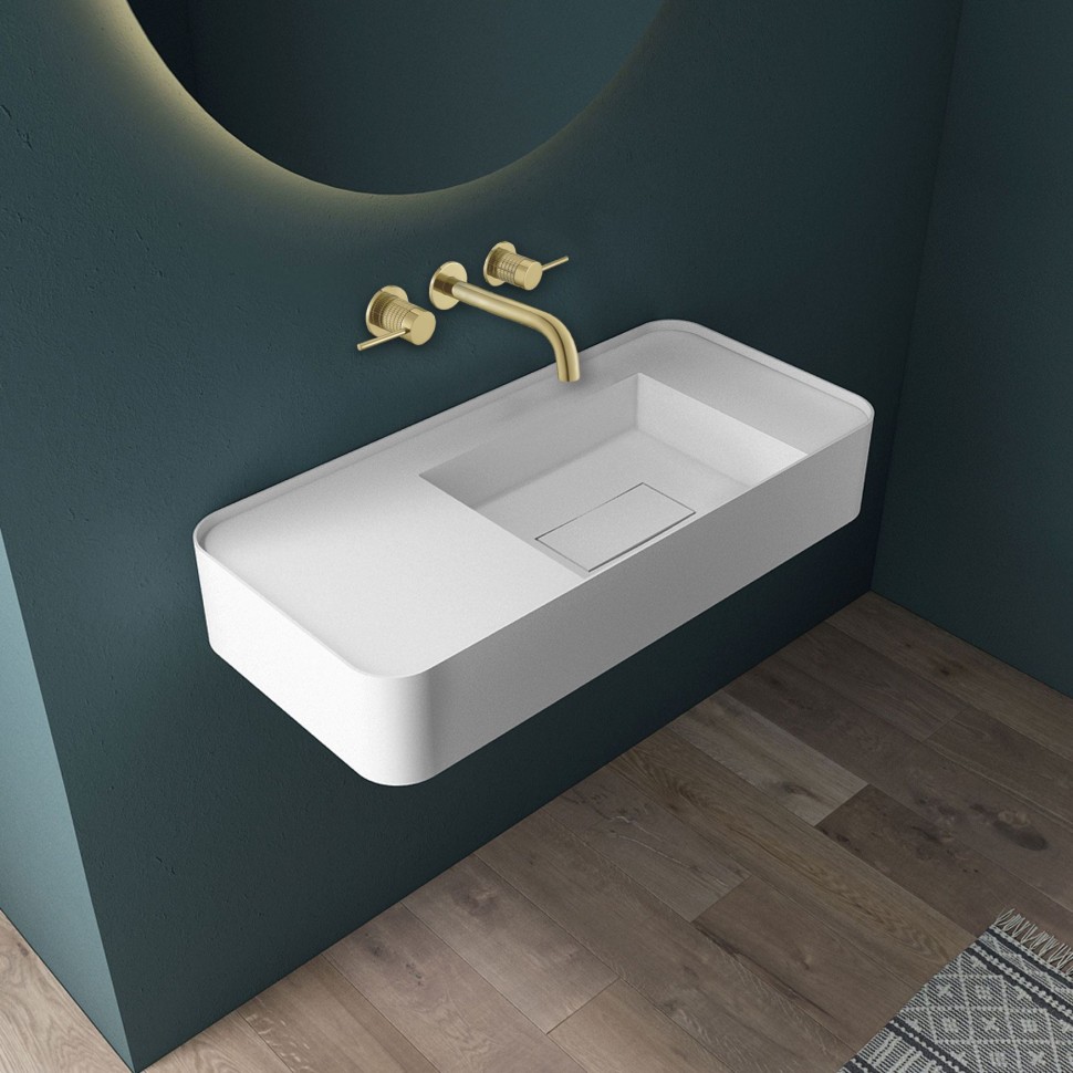 Смеситель для раковины Groove VBFW-4G1BG4 встраиваемый, брашированное золото