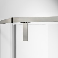 Душевой уголок Слим-Н (Slim-N) VSP-4SN100CLBN, 1000*1000, брашированный никель, стекло прозрачное