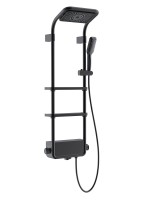 AQM 8003B Душевая система для душа с термостатом, Черный