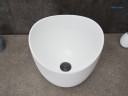 Раковина Gid N9303wg 51221 накладная белый матовый / белый графит 36x36x32