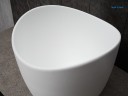 Раковина Gid N9303wg 51221 накладная белый матовый / белый графит 36x36x32