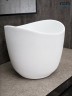 Раковина Gid N9303wg 51221 накладная белый матовый / белый графит 36x36x32