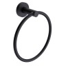 AQM7207MB Trento Кольцо для полотенца, черный матовый