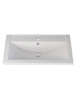Раковина для ванной кварцевая Uperwood Foster Quartz 70х45,5х17,5 см, белая матовая, жасмин