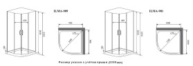 Timo Premium ILMA 901 душевая кабина с крышей , хамам и стульчиком 100*100*222