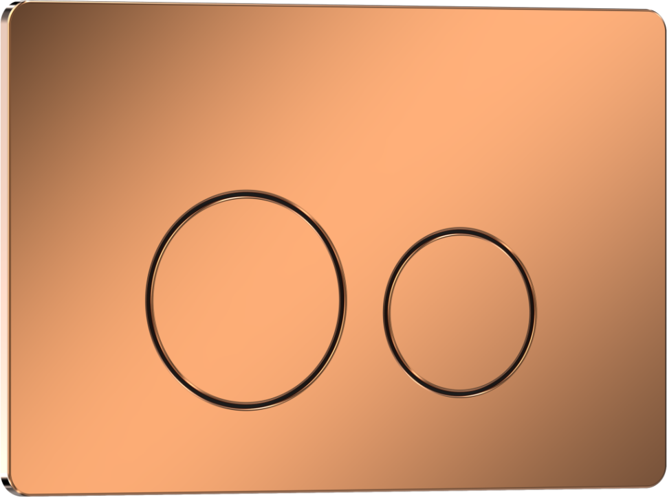 Комплект 3в1 IBERICA BLANCA инсталляция SILENCIO MINI, унитаз BURGOS ALTO белый, кнопка смыва INOX-О розовое золото глянцевое (IB.001M.BRA.231.8171)