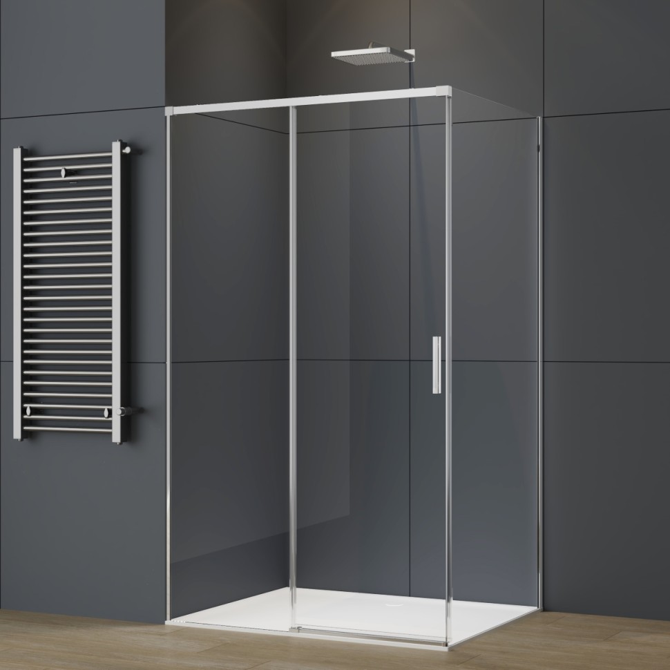 Душевой уголок Soft 2 VSR-3SO29012CL, 1200*900, хром, стекло прозрачное