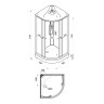 Душевая кабина Niagara Light L90/17 (90х90х215)