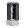 Душевая кабина Niagara Eco E100/80/40L/TN (100х80х215) высокий поддон(40см),стекло черное,4 места