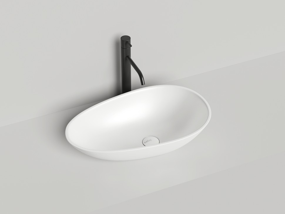 Раковина накладная PAOLA покраска по RAL полностью 580х345х140 S-Sense Глянцевое