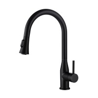 Смеситель для кухни с выдвижной лейкой Timo Saona 2336/03FL черный