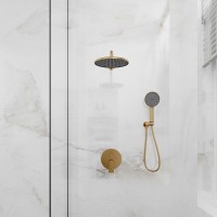 Встраиваемая душевая система LICATA, Золото брашинг