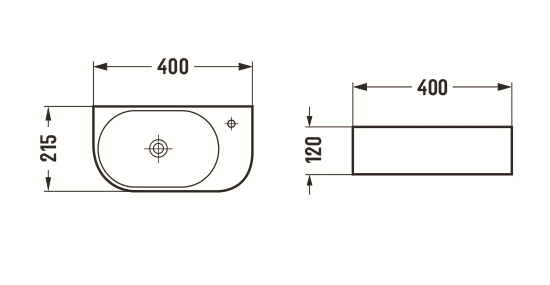 Раковина Ceramalux 78204LB