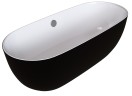 Ванна отдельностоящая Grossman Classic GR-2401MB (150х75х54) цвет черный/белый матовый,1 место