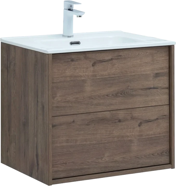 Тумба с раковиной Lino 60 (Flat) Дуб Веллингтон