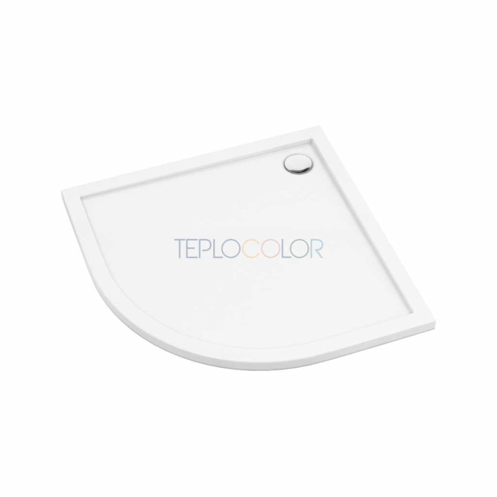 Акриловый душевой поддон, полукруглый, 80 cm