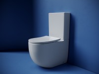 Напольная пристенная чаша унитаза METROPOL смыв Торнадо цвет белый Ceramicanova