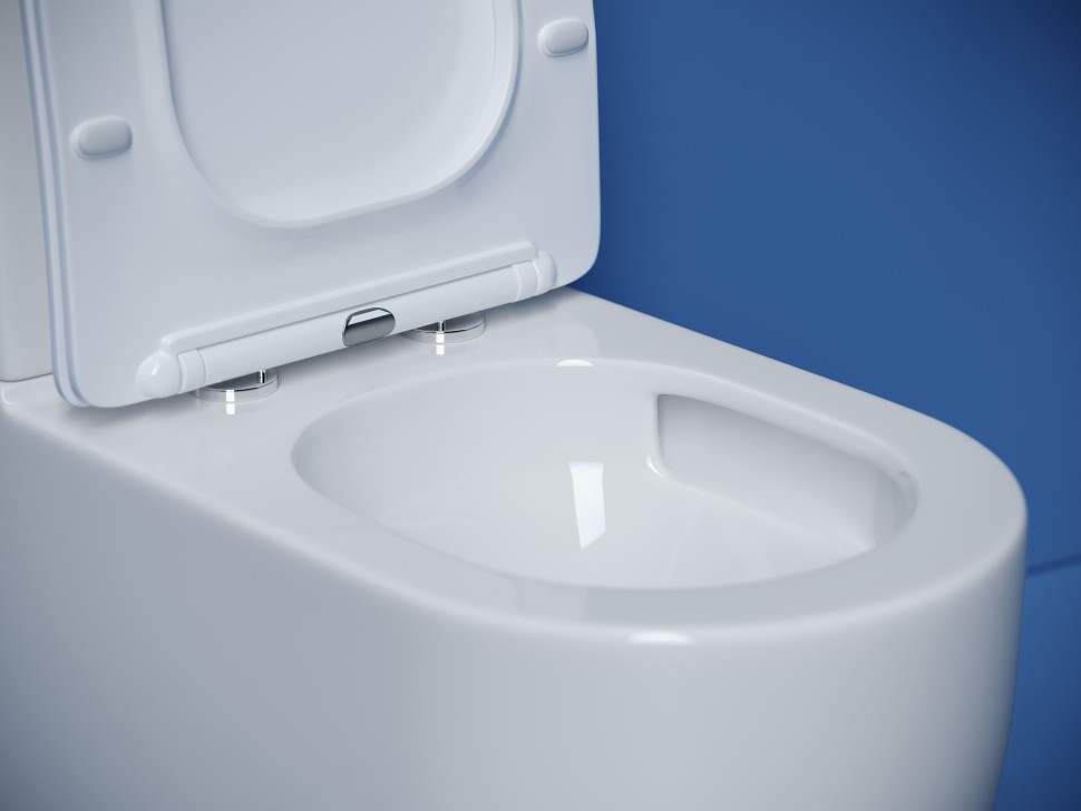 Напольная пристенная чаша унитаза METROPOL смыв Торнадо цвет белый Ceramicanova