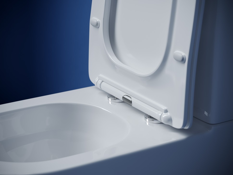 Напольная пристенная чаша унитаза METROPOL смыв Торнадо цвет белый Ceramicanova