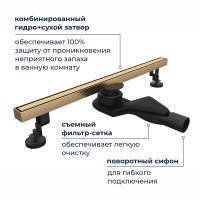 Душевой трап RGW SDR-51Gb (600)