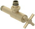 Вентиль угловой крест (G 1/2" НР х G 1/2" НР)
