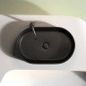 Умывальник чаша накладная овальная (цвет Черный Матовый) Element 608x385x122мм