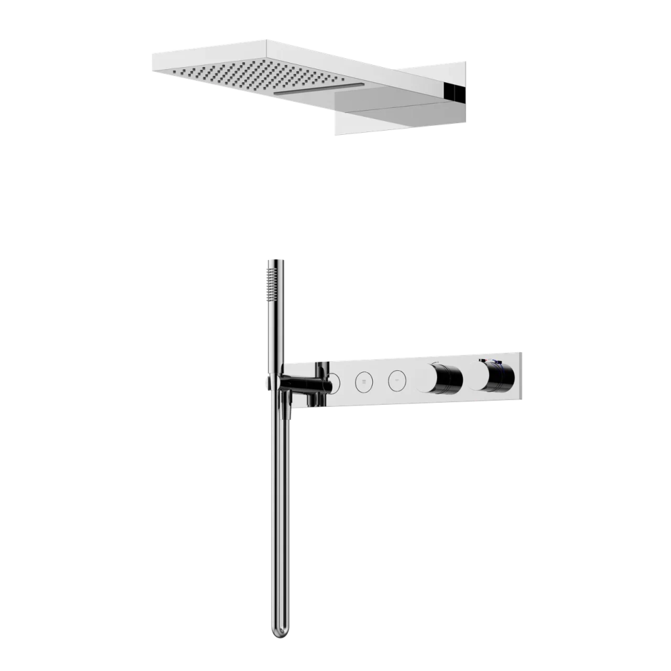 Душевой комплект с термостатом SANCOS Linn, с внутренней частью, хром, арт. SC9023CH