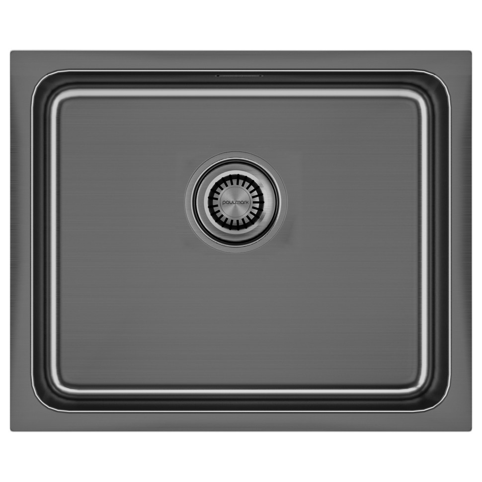 Мойка нерж. сталь VISTA 54, PM305444-GM, вороненая сталь, 540х440мм, Paulmark