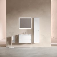 Тумба подвесная SANCOS Libra 790х450х500, c двумя ящиками оснащенными доводчиками, белый глянец , арт. LB80W