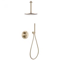 Душевая система ABBER Wasser Kreis AF8121G скрытого монтажа без излива, золото матовое