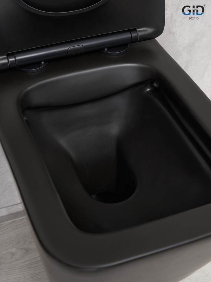 Унитаз подвесной Gid Tr2144Bm 62225Y черный матовый 52x36x33.5