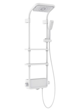 AQM 8003W Душевая система для душа с термостатом, Белый