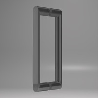 Душевая дверь Dice VDS-4D140CLGM, 1400, вороненая сталь, стекло прозрачное