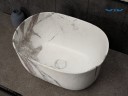 Раковина Gid Mnc9302 54481 накладная под камень матовая 45x32x22