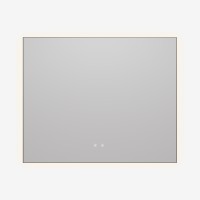 Зеркало Vincea LED VLM-4F100GM-2 1000х800 c сенсорным выключателем, антизапотевание, вороненая сталь