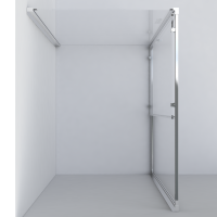 Душевой уголок Garda VSR-1G8014CLG, 1400*800, брашированное золото, стекло прозрачное