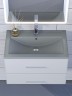 Раковина для ванной кварцевая Uperwood Foster Quartz 70х45,5х17,5 см, серая матовая, бетон