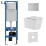Комплект 3в1 IBERICA BLANCA инсталляция SILENCIO MINI, унитаз TOLEDO ALTO белый, кнопка смыва INOX-R хром матовый (IB.001M.TLA.234.1501)