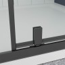 Душевая дверь Veconi Ottimo P20 GR, 1200x1900, графит брашинг, стекло тонированное матовое