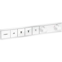 Термостат Hansgrohe RainSelect для душа, 4 источника, внешняя часть, цвет: белый матовый 15382700