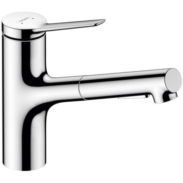Смеситель Hansgrohe Zesis для кухни, 1 отверстие, с вытяжным душем, sВох litе, цвет: хром 74803000