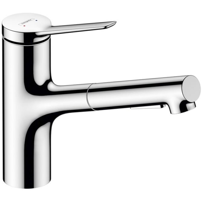 Смеситель Hansgrohe Zesis для кухни, 1 отверстие, с вытяжным душем, sВох litе, цвет: хром 74803000