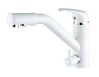 Смеситель для кухни HESSEN, белый матовый, He213017-431(WH), Paulmark