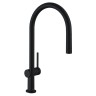Смеситель для кухни Hansgrohe Talis M54 с выдвижным изливом, 1jet, sBox 72803670, черный матовый